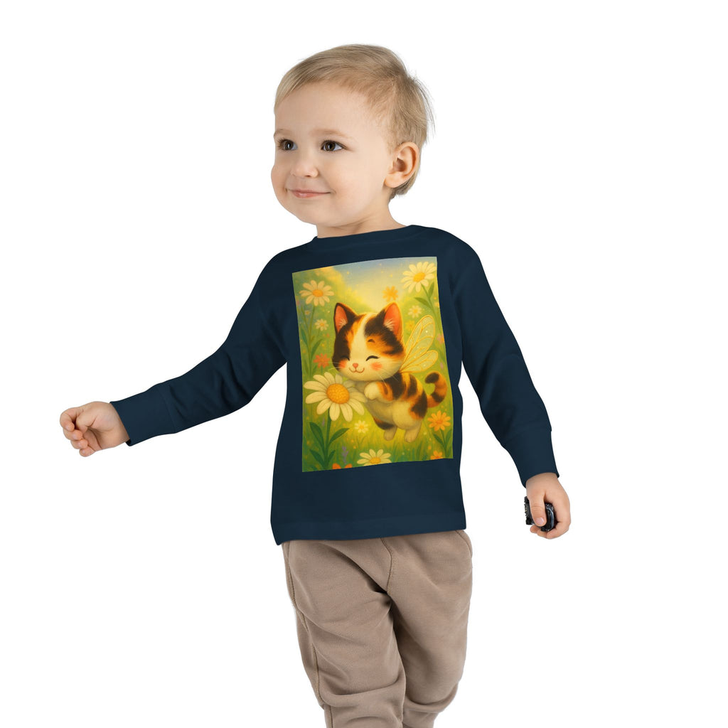 Toddler Tee - Whimsical Buzzabelle the Bumble Cat