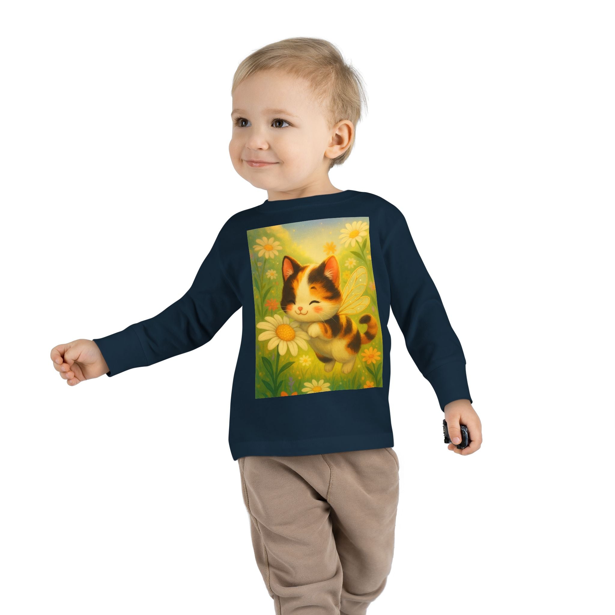 Toddler Tee - Whimsical Buzzabelle the Bumble Cat