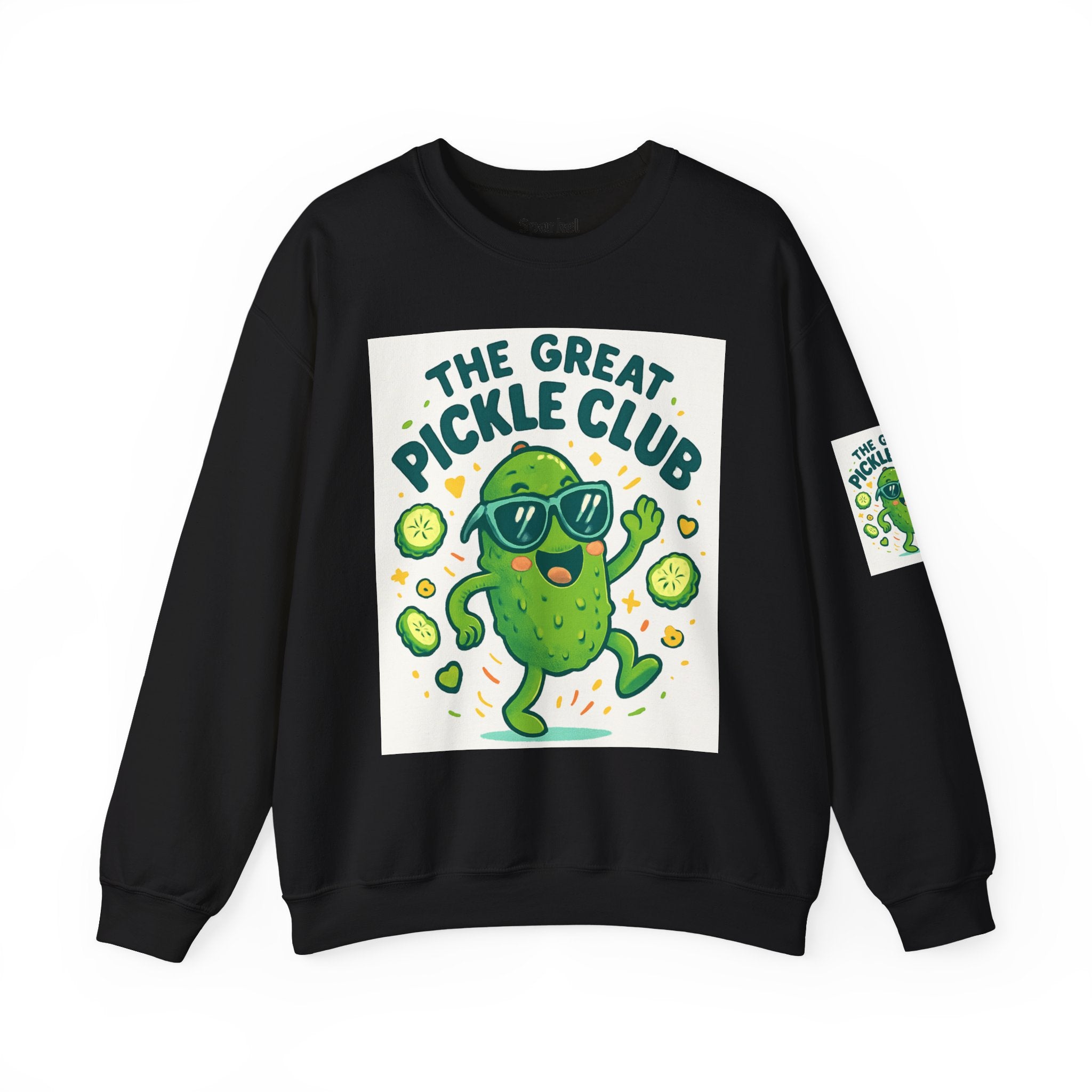 The Great Pickle Club Sweatshirt — Retro Cute Dancing Pickle Crewneck