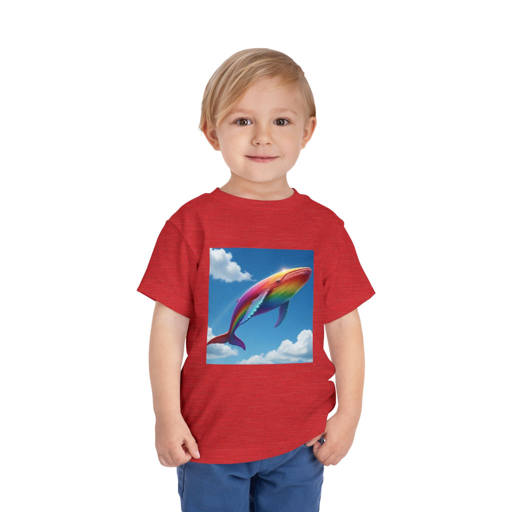 Toddler Tee - Flying Rainbow Whale from the Land of Sparkle Hollow