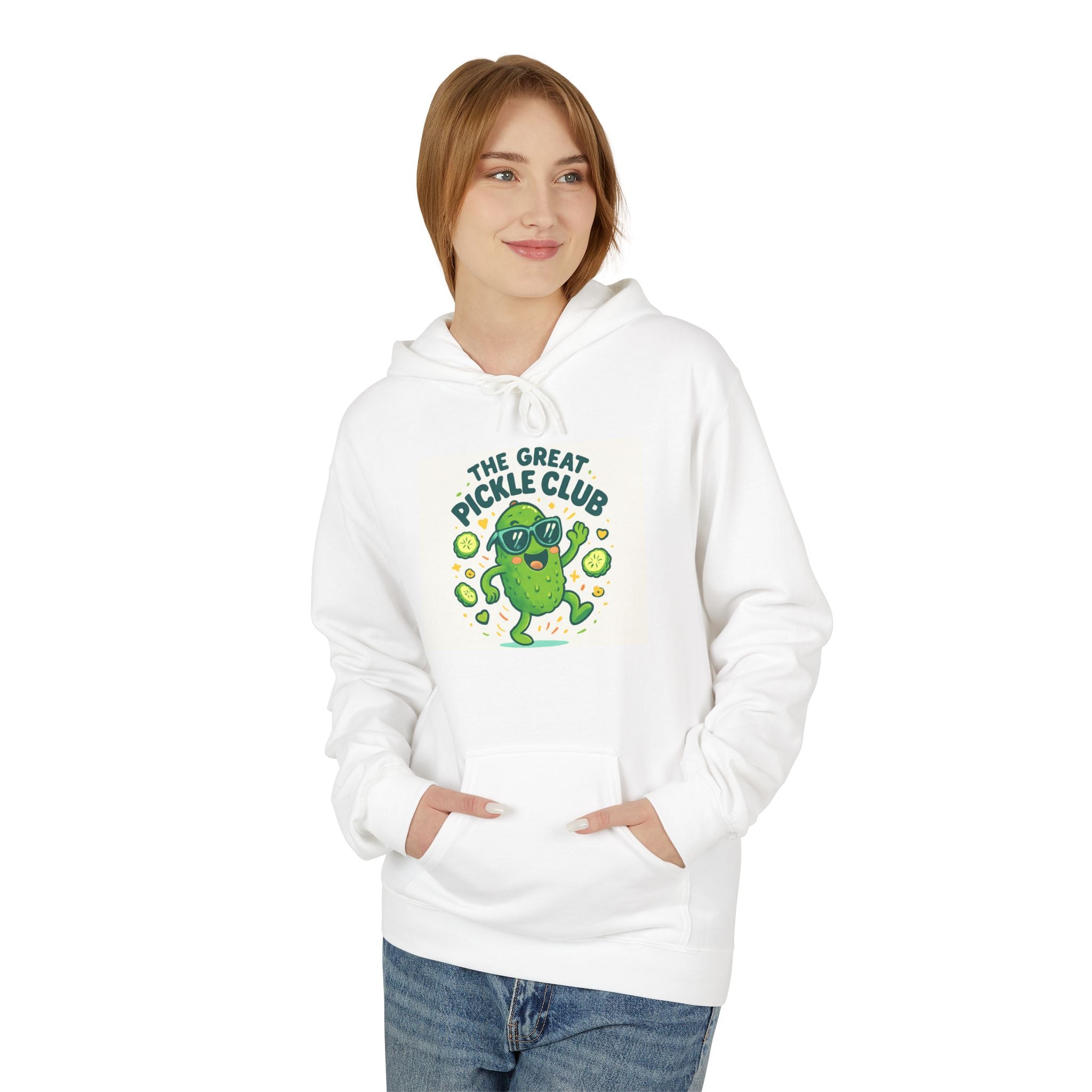 Dancing Pickle Hoodie — Funny Pickleball Player Sweatshirt