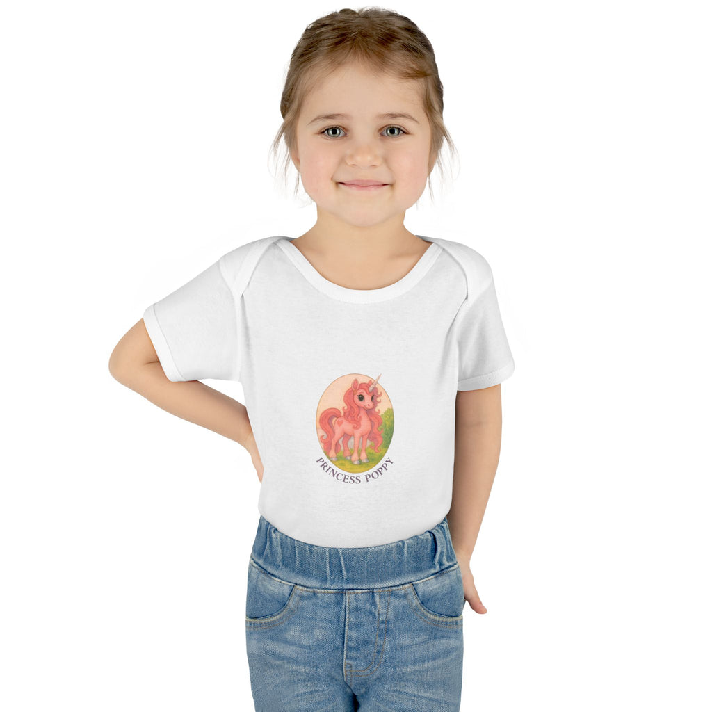 Baby Bodysuit Princess Poppy Unicorn