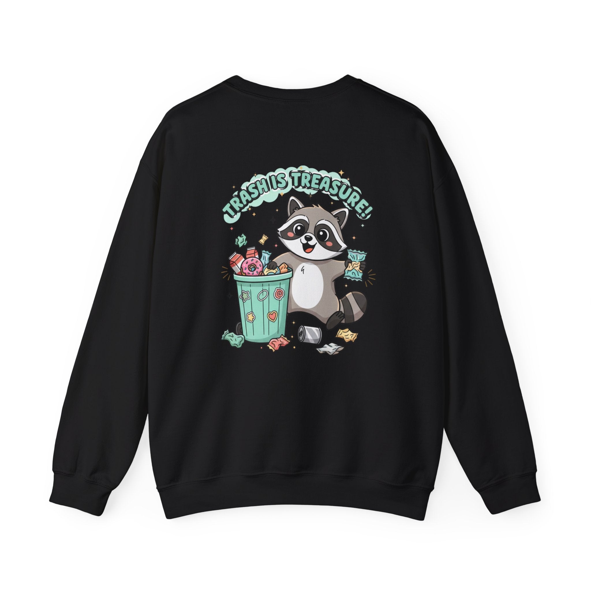 Merry Trash‑Mas Raccoon Crewneck Sweatshirt | trash panda Christmas, funny rodent