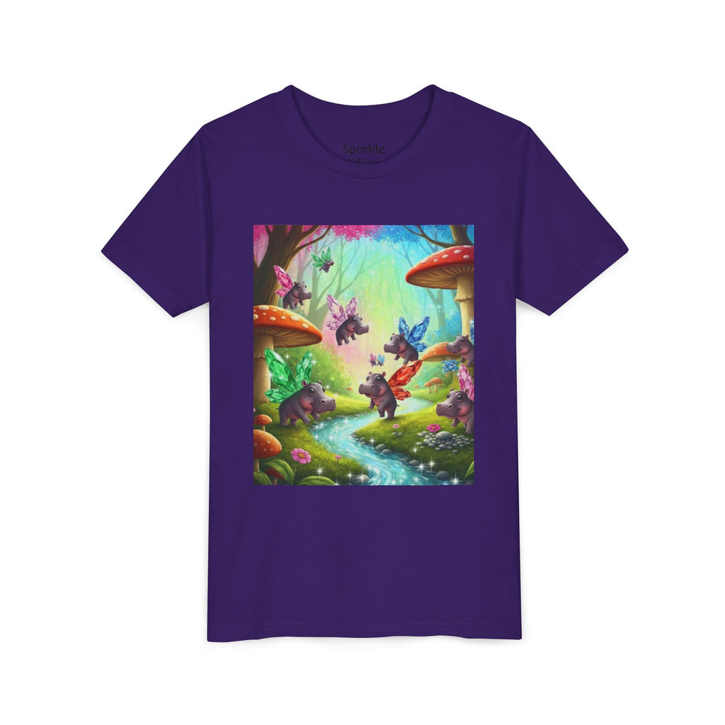 Magical Hippo Fairies Mushroom Grove Youth Tee