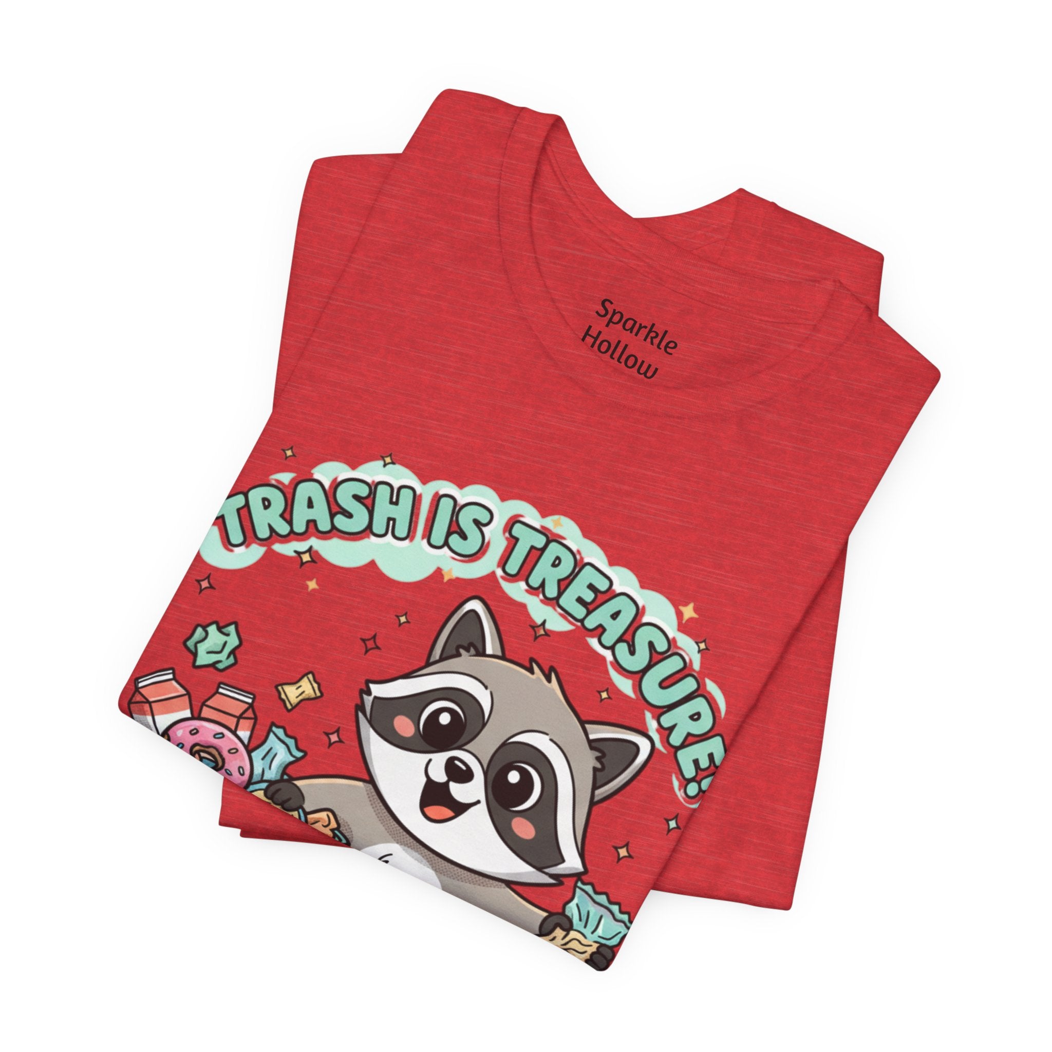 Merry Trash-mas Raccoon Tee | trash panda Christmas, cute holiday humor
