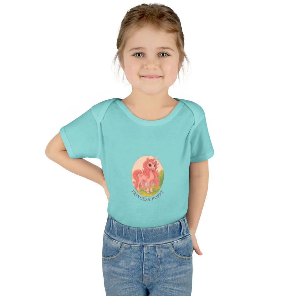Baby Bodysuit Princess Poppy Unicorn