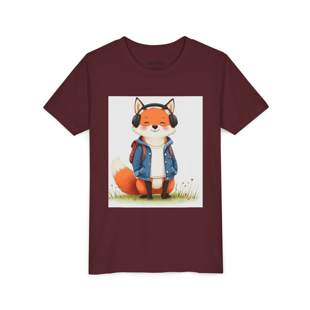 Cool Fox Kid T-Shirt — Sparkle Hollow Youth Tee