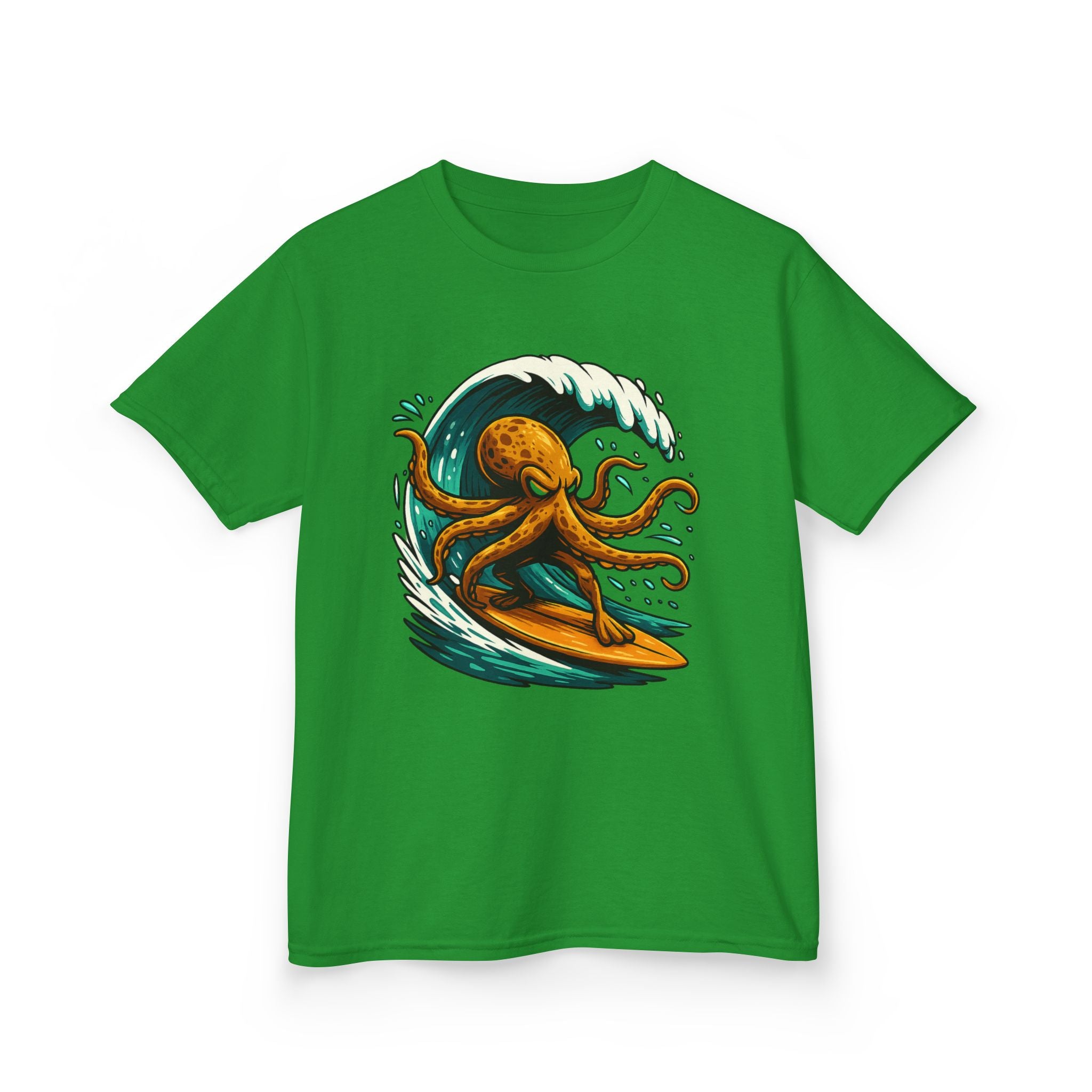 Kids Tee — Octo Surfer Surfing Wave Graphic