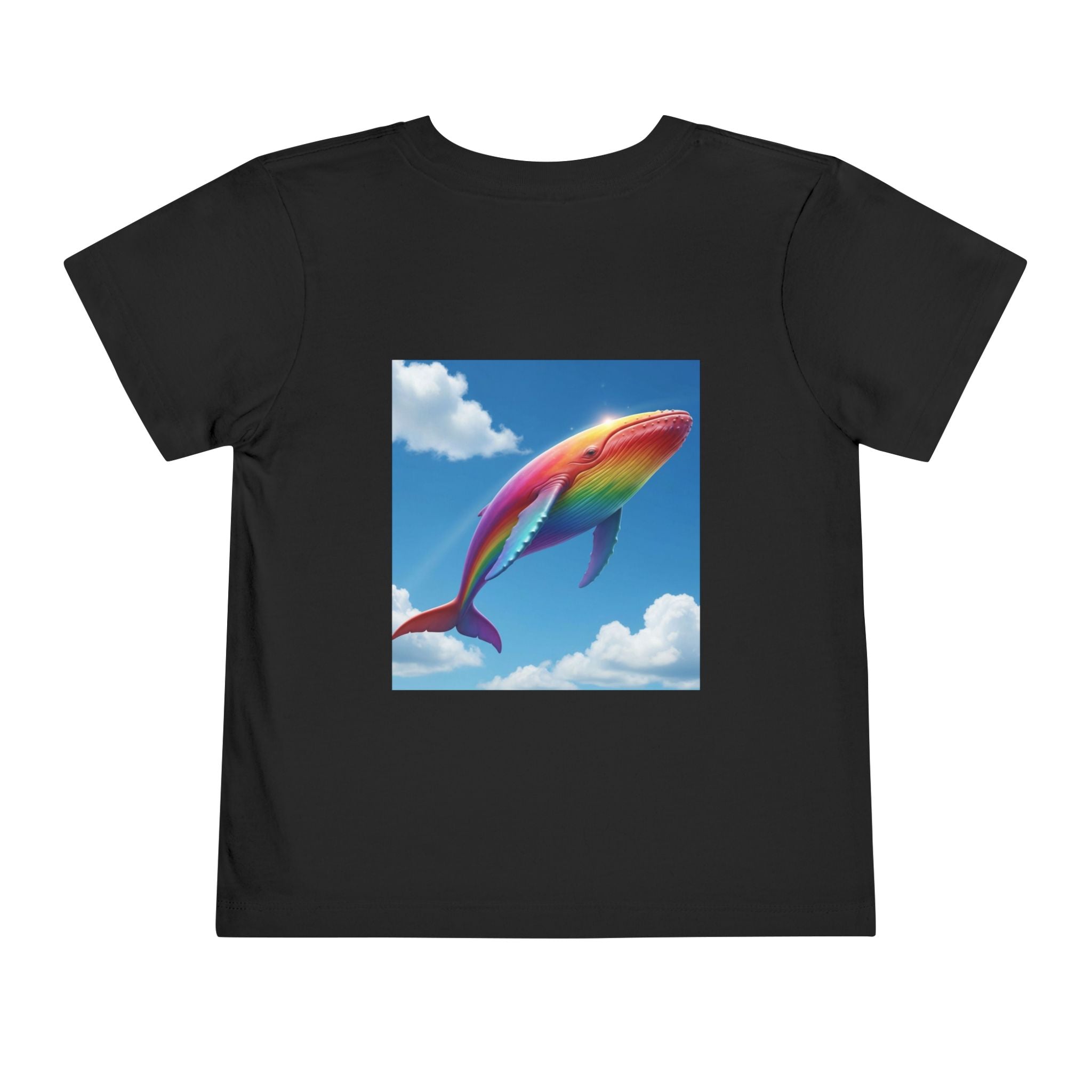 Toddler Tee - Flying Rainbow Whale from the Land of Sparkle Hollow