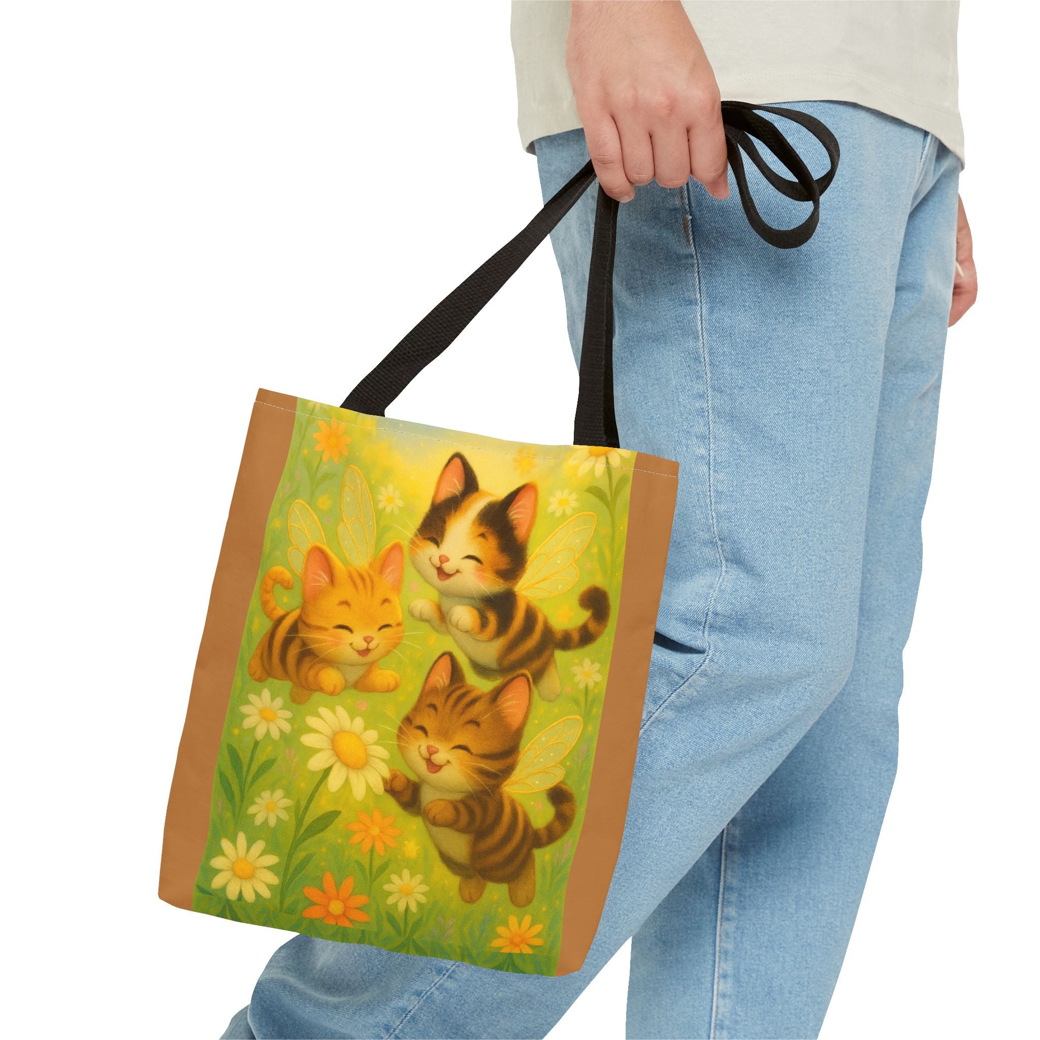 Bumble Cat Tote Bag - Whimsical Design from Sparkle Hollow
