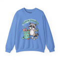 Merry Trash‑Mas Raccoon Crewneck Sweatshirt | trash panda Christmas, funny rodent