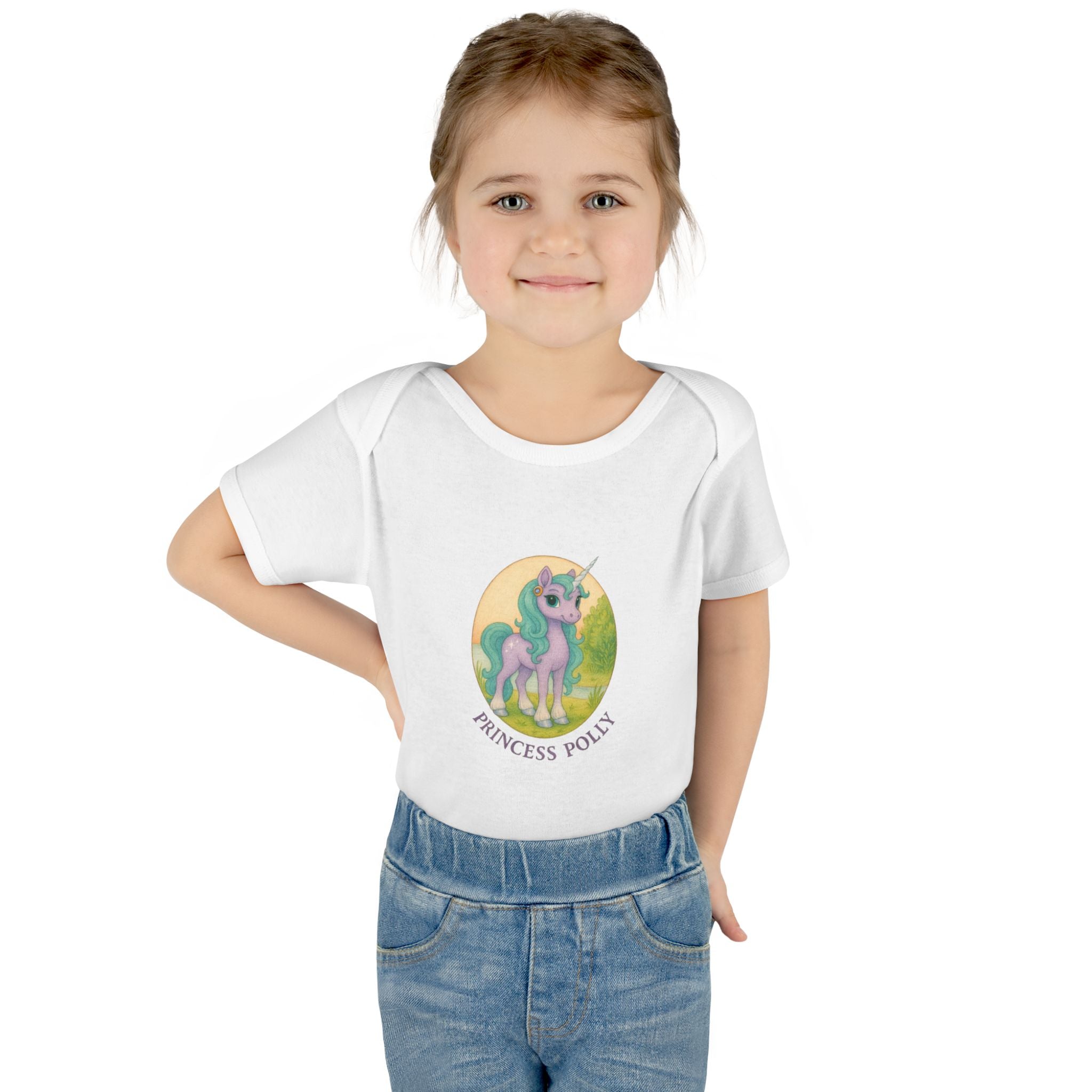 Baby Bodysuit - Princess Polly Unicorn Design