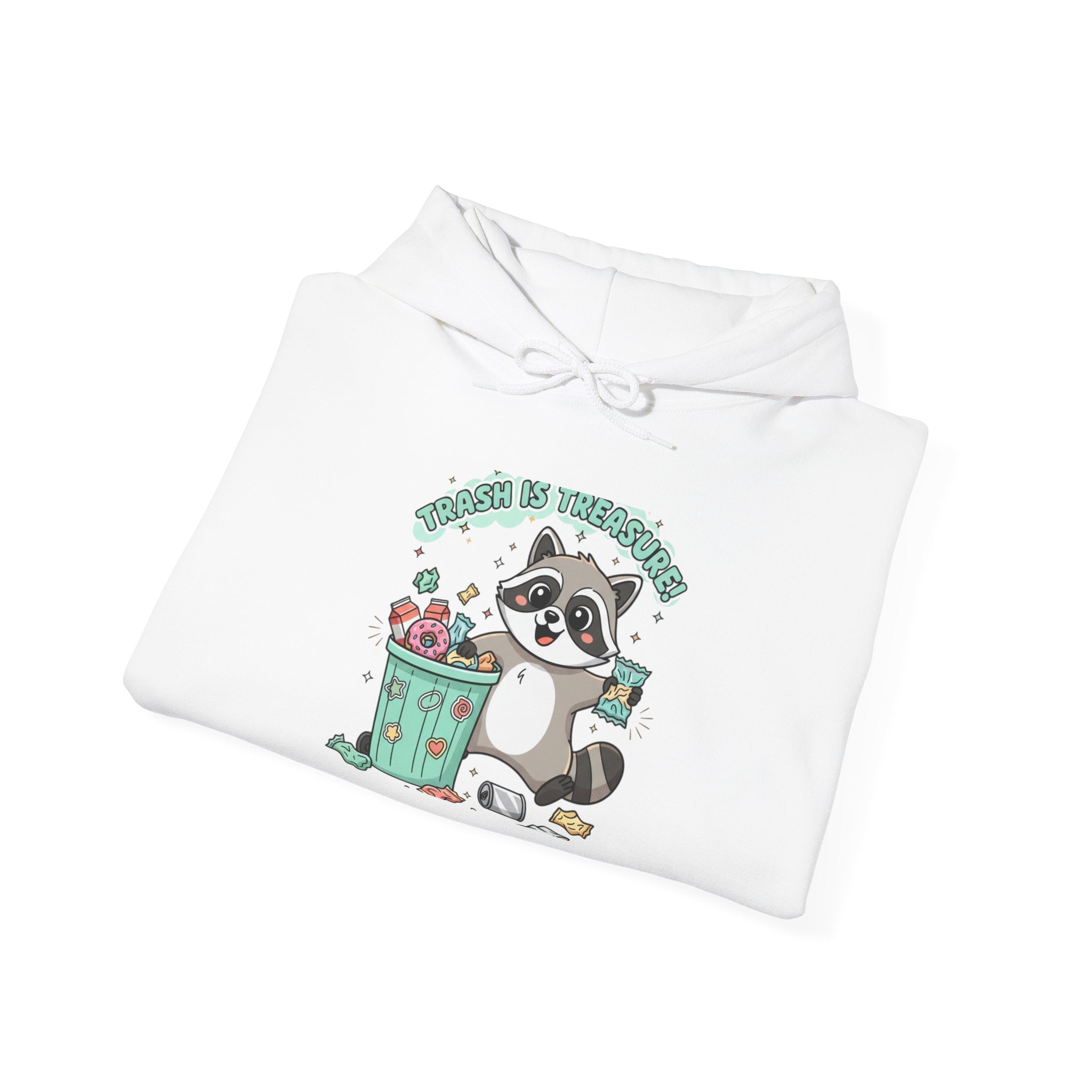 Funny Raccoon Trash Hoodie – 'Trash Panda' Graphic Sweatshirt