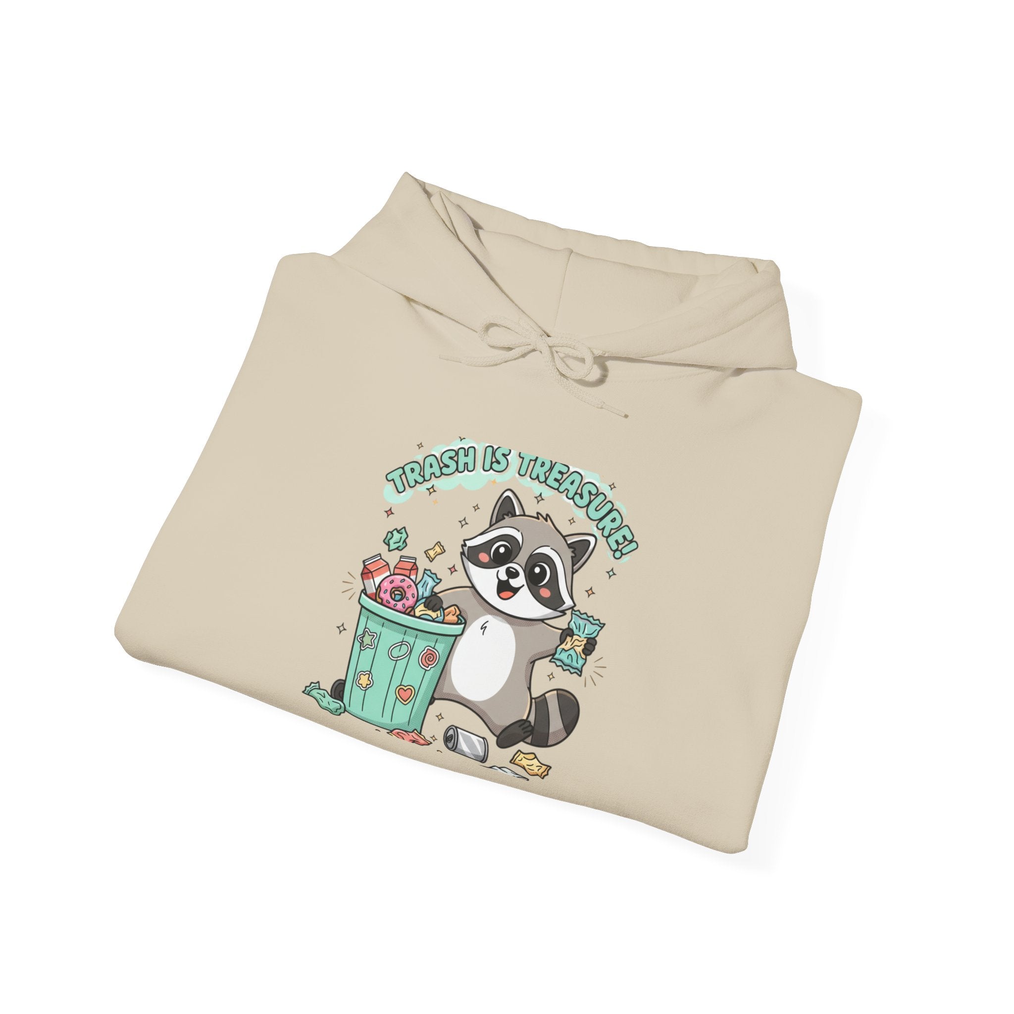 Funny Raccoon Trash Hoodie – 'Trash Panda' Graphic Sweatshirt