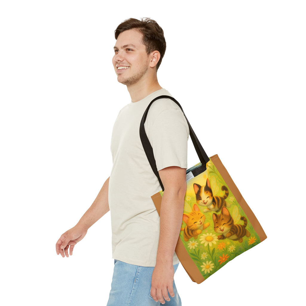 Bumble Cat Tote Bag - Whimsical Design from Sparkle Hollow