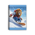 Lion Snowboarder Spiral Notebook — Ruled Journal for Ski & Snowboard Lovers